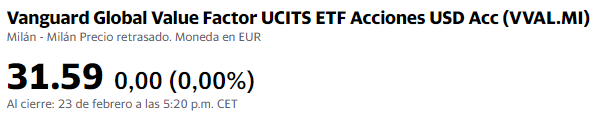 msci vanguard ucits