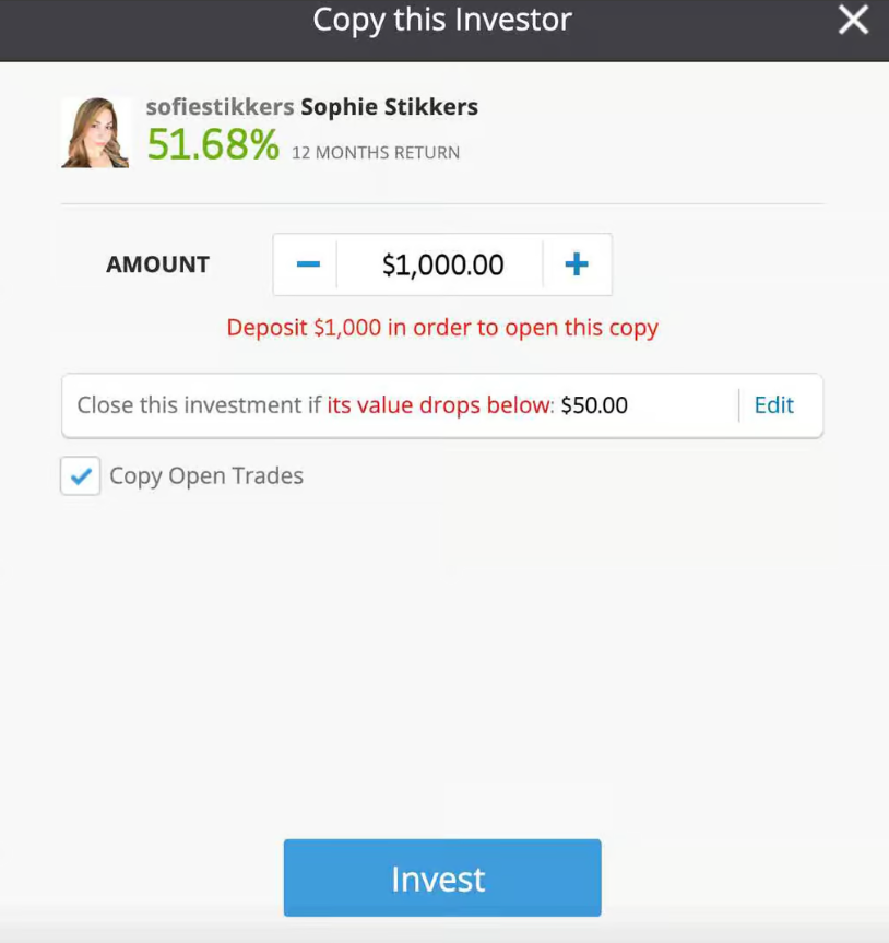 Copy trading etoro